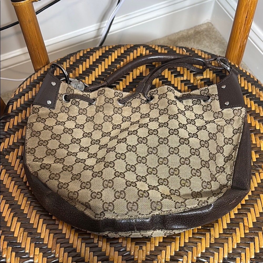 Gucci GG Monogram Canvas Hobo Bag 115006
